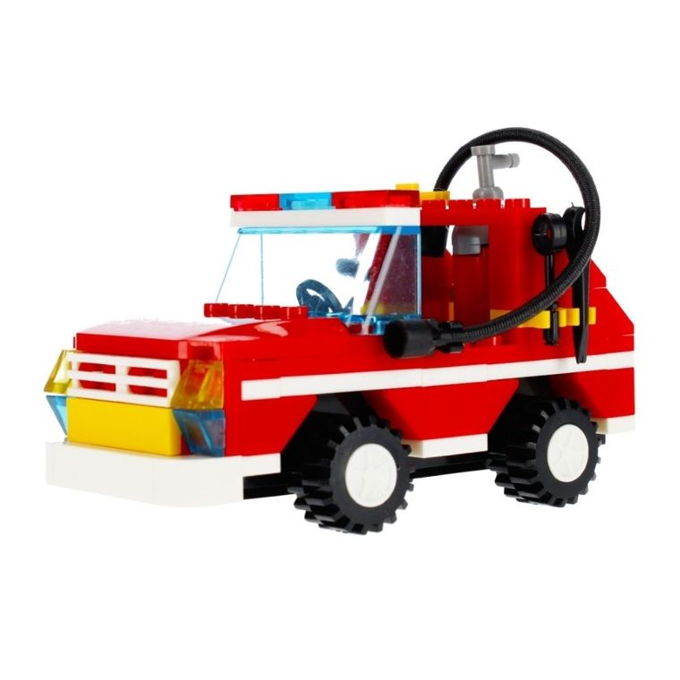 Alleblox, pojazd strażacki, klocki konstrukcyjne, 140 elementów