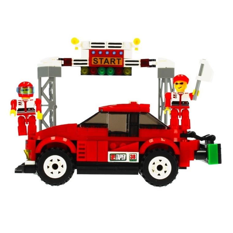 Alleblox, samochód wyścigowy, klocki konstrukcyjne, 255 elementów