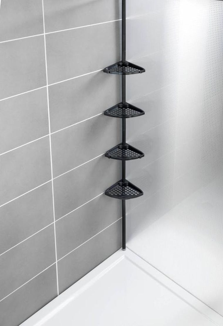Allstar, metalowa półka pod prysznic z regulowaną wysokością, Allstar