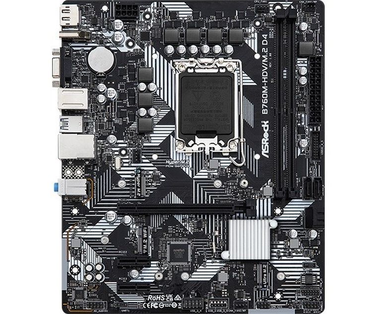 ASRock, płyta główna, B760M-HDV/M.2 D4 s1700 2DDR4 DP/HDMI mATX