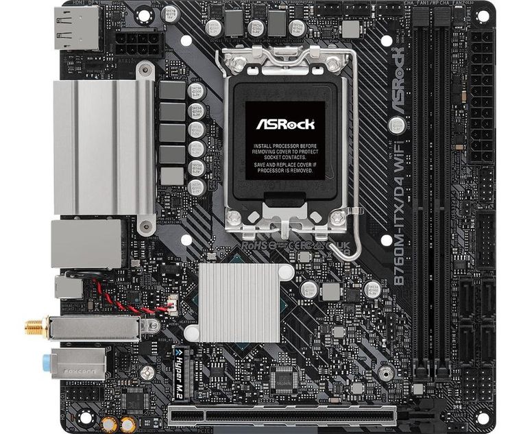 ASRock, płyta główna, B760M-ITX D4 WIFI s1700 2DDR4 mITX M.2 USB-C