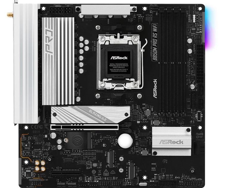 ASRock, płyta główna, B850M PRO RS WIFI AM5 4DDR5 mATX