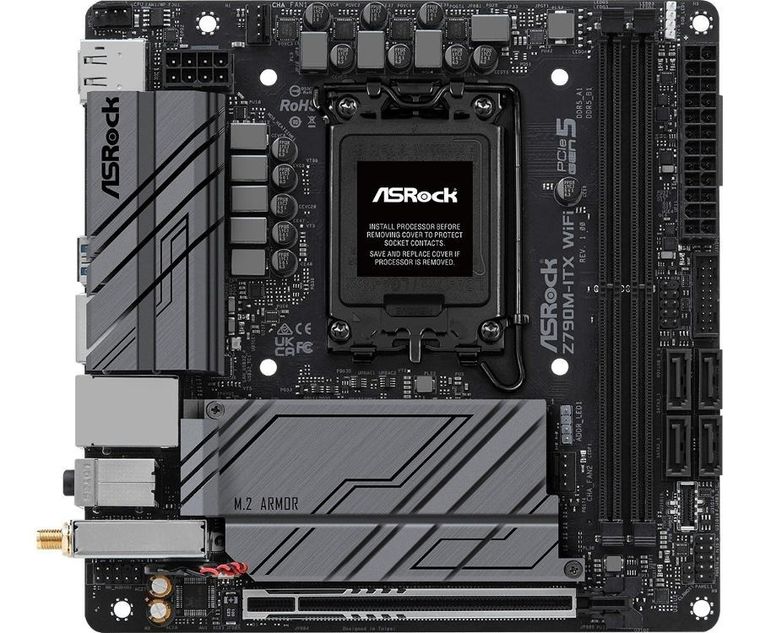 ASRock, płyta główna, Z790M-ITX WIFI S1700 2DDR5 HDMI M.2 mITX