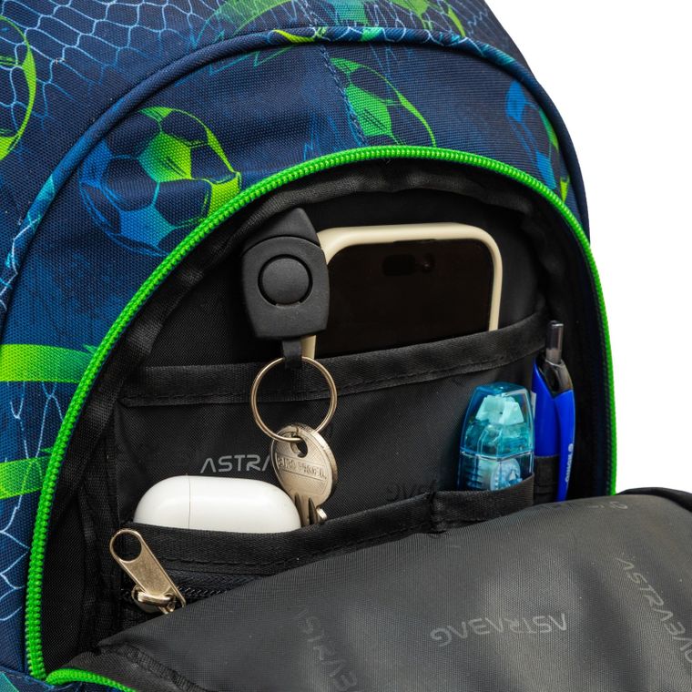 Astrabag, plecak szkolny, 3-komorowy, Football