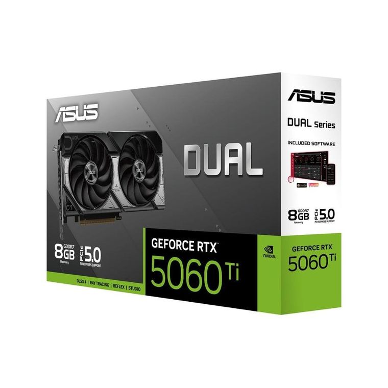 Asus, karta graficzna, GeForce RTX 5060 Ti DUAL 8GB GDDR7 128BIT HDMI/3DP