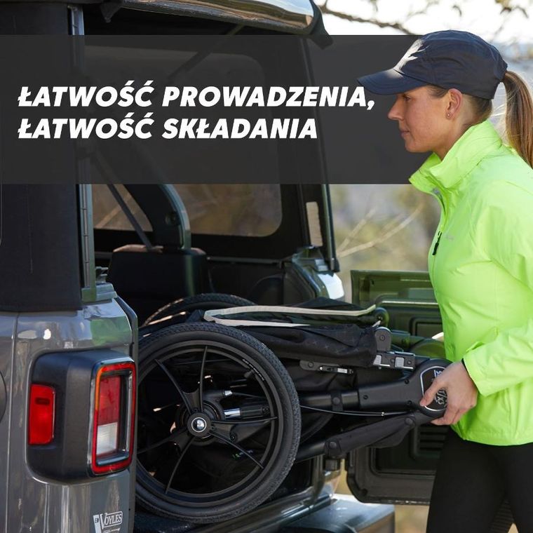 Baby Jogger, Summit X3 2w1, wózek spacerowy do joggingu z gondolą, midnight black