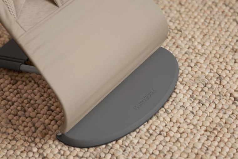 BabyBjörn, Balance Soft Woven/Jersey, leżaczek bujaczek, piaskowoszary