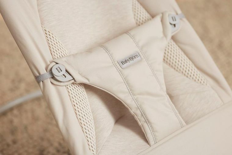 BabyBjörn, Balance Soft Woven/Jersey, leżaczek, Tri Fabric, jasny beż