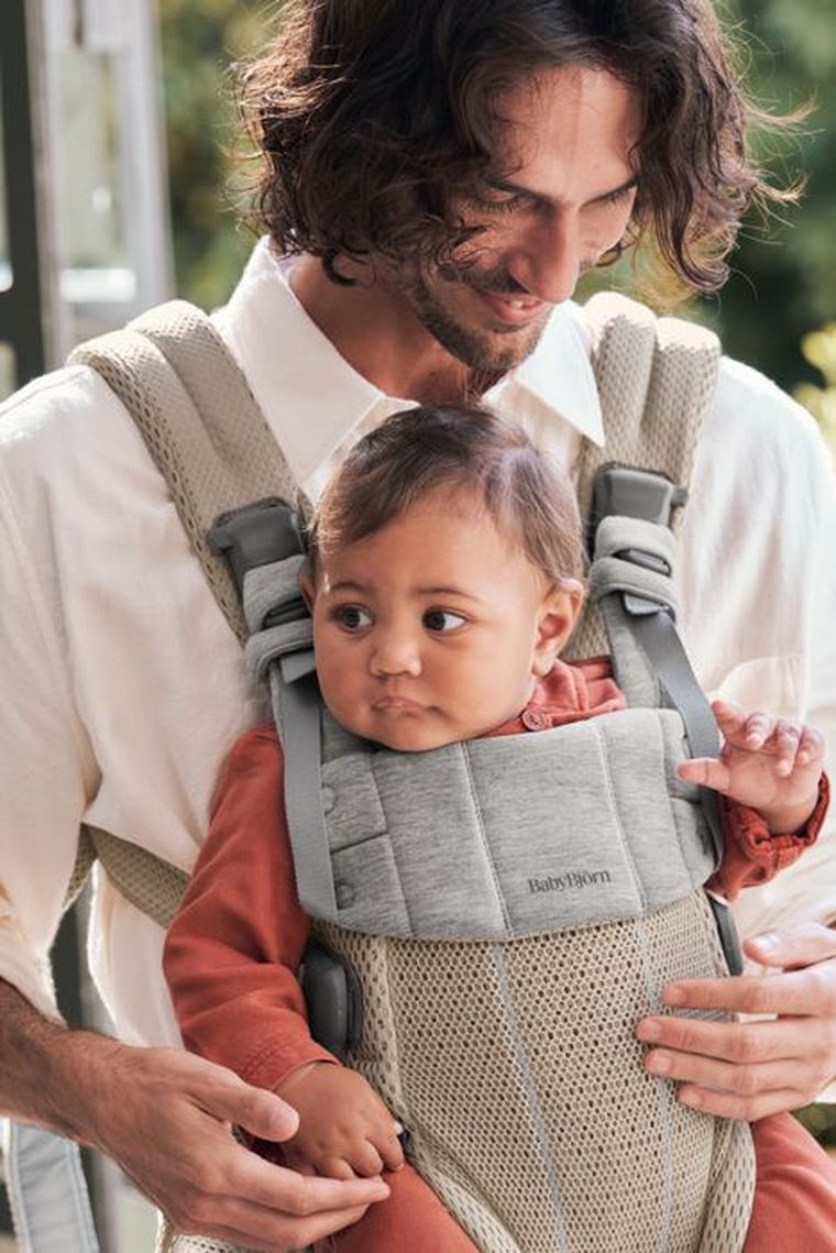 BabyBjörn, Harmony 3D Mesh, nosidełko, szary beż