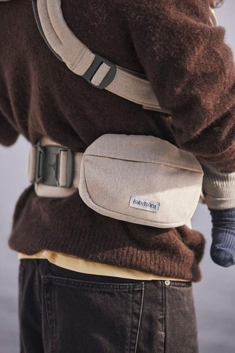 BabyBjörn, nerka, saszetka do nosidełka, woven, jasny beż