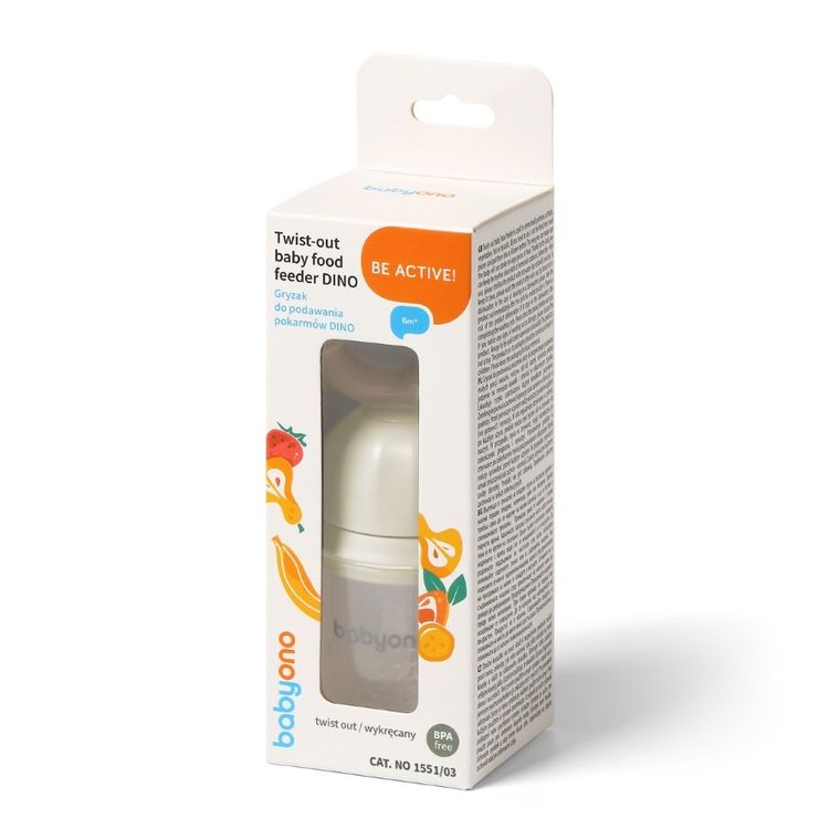 BabyOno, gryzak do podawania pokarmów, dino