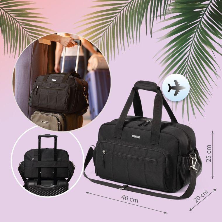 BabyOno, torba podróżna dla mamy, czarna