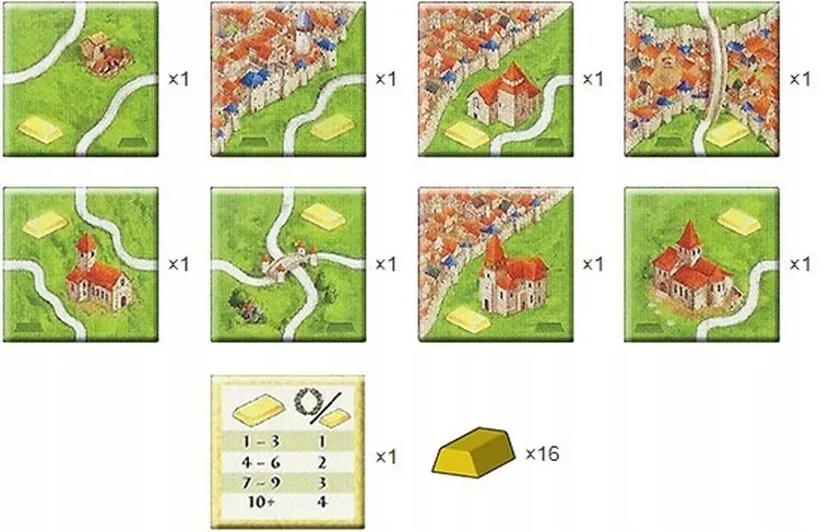 Bard, Carcassonne Big Box 6, gra strategiczna + 11 dodatków