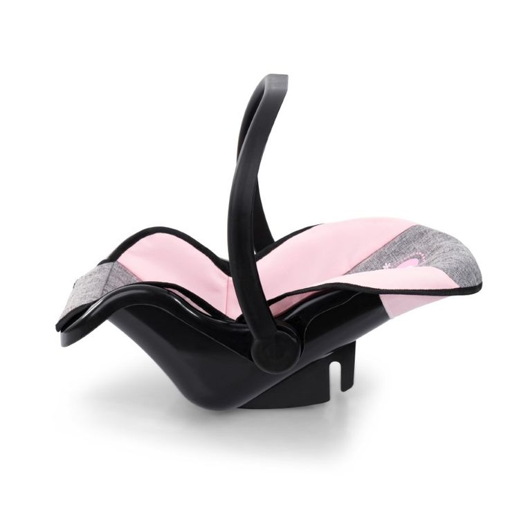 Bayer Design, Buggy, wózek spacerówka dla lalek, zestaw z kołyską, matą, torbą i akcesoriami, szaro-różowy