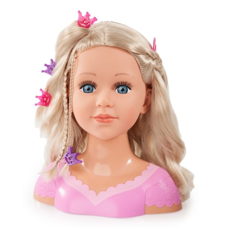 Bayer Design, Charlene, Super Modelka, głowa do stylizacji fryzur z akcesoriami, blondynka, 27 cm