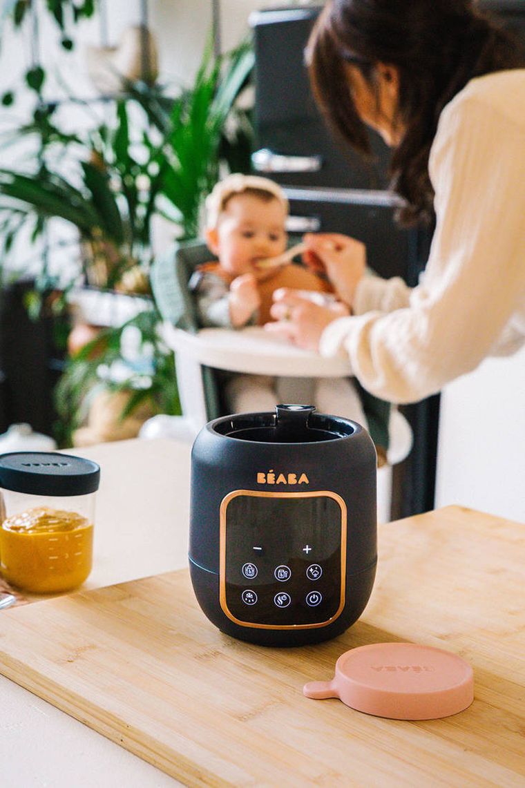 Beaba, Multi Milk, wielofunkcyjny podgrzewacz i sterylizator parowy do butelek i słoiczków, 5w1, Night blue