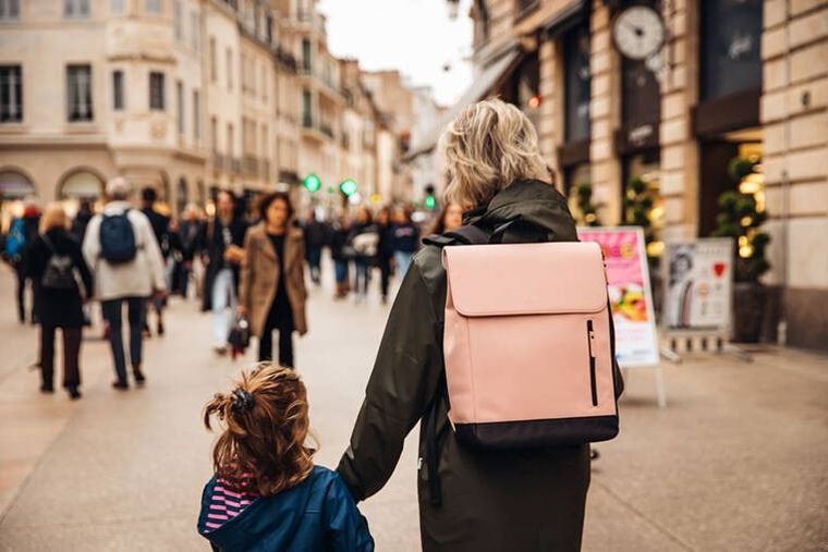 Beaba, Oslo, plecak dla rodzica, do wózka, Vintage Rose