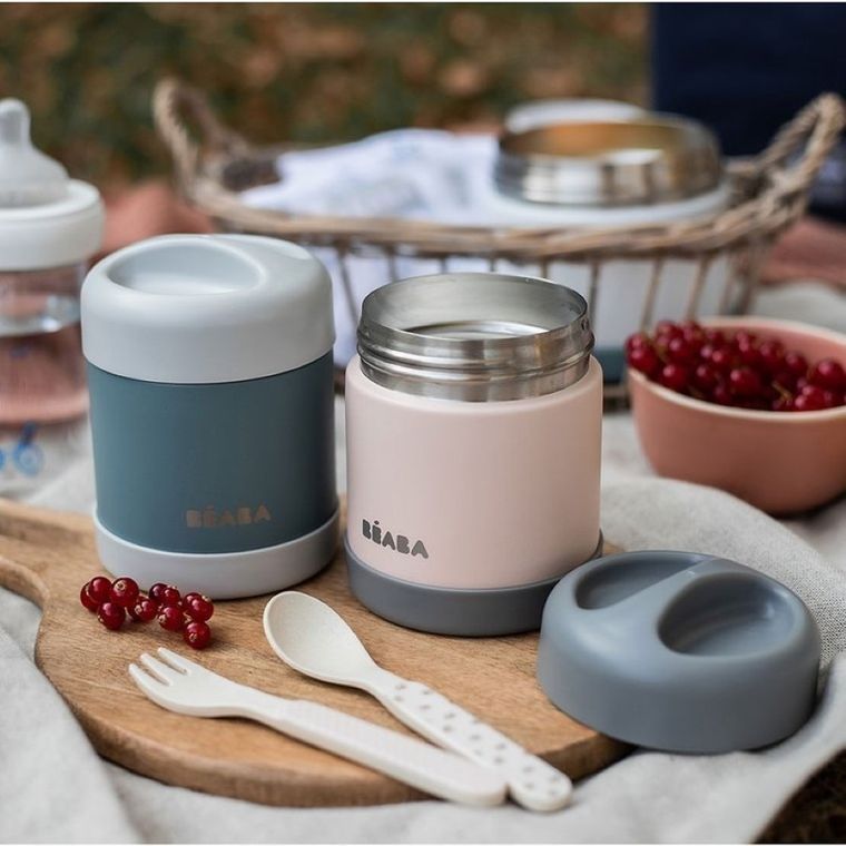 Beaba, termos, Dark Mist, Light Pink, 300 ml