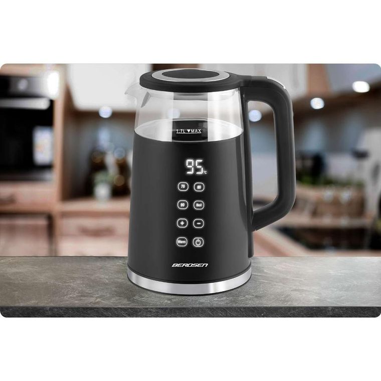 Berdsen, czajnik elektryczny, czarny, 1,7l, BD-707