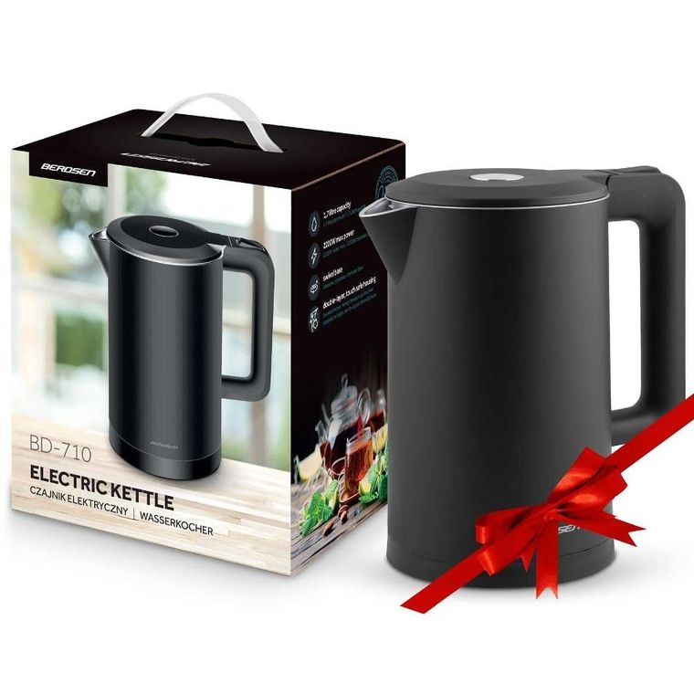 Berdsen, czajnik elektryczny, czarny, 1,7l, BD-710