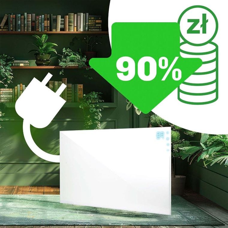 Berdsen, grzejnik na podczerwień, promiennik podczerwieni, 960W, pilot, WiFi, aplikacja, BD-989