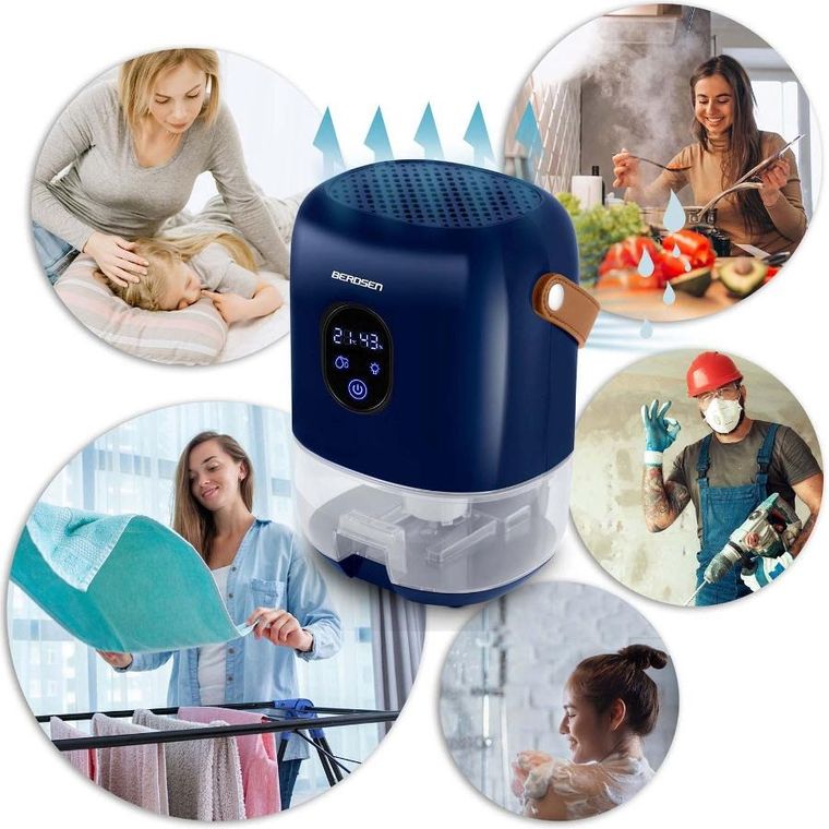 Berdsen, osuszacz powietrza - pochłaniacz wilgoci, granatowy