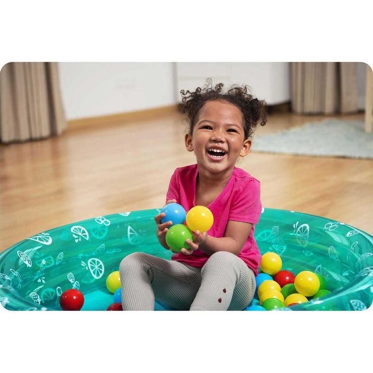 Bestway, basen dmuchany z piłeczkami, okrągły, owoce, 20-91 cm