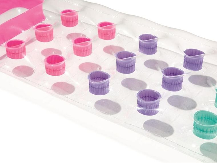 Bestway, materac plażowy z okienkiem, przeźroczysty, 188-71 cm