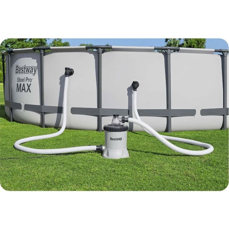 Bestway, pompa filtrująca do basenu, 5678 l/h + kulki filtrujące