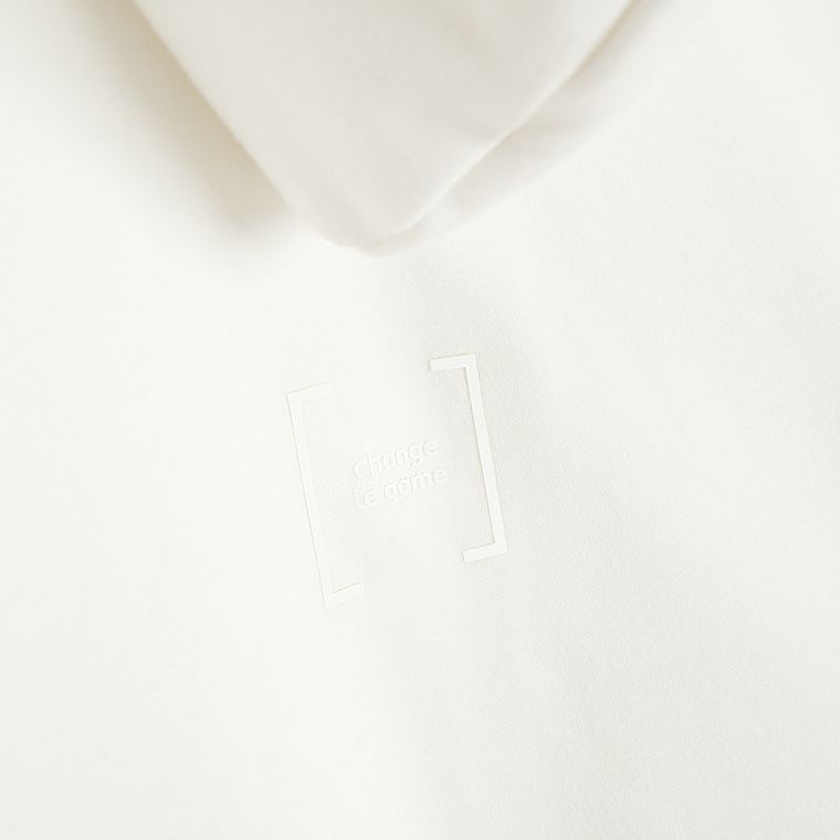 Biała rozpinana bluza z kapturem oversize NOWEAR