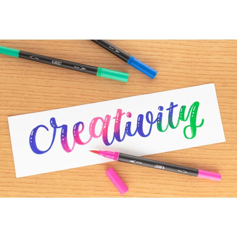 Bic, Intensity Dual Tip, flamastry dwustronne, 6 szt.