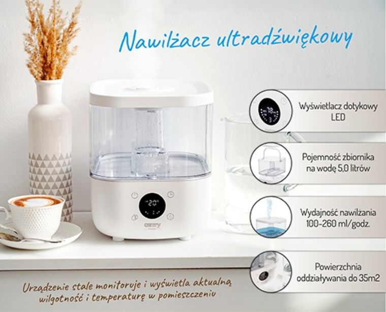 Camry, nawilżacz ultradźwiękowy