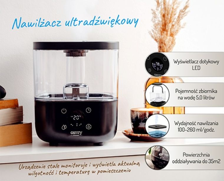 Camry, nawilżacz ultradźwiękowy