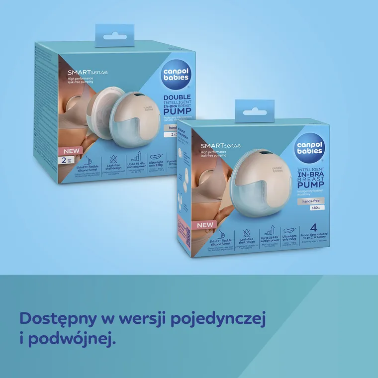 Canpol babies, SmartSense, inteligentny laktator muszlowy, podwójny