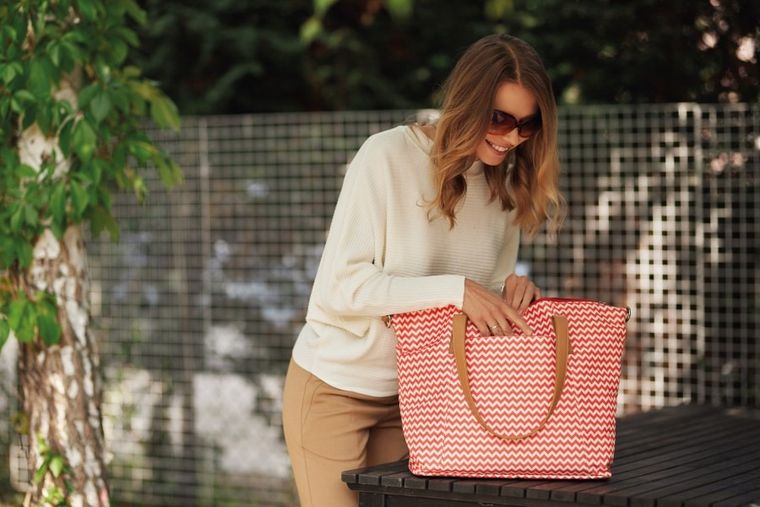 Canpol babies, torba do wózka, czerwona