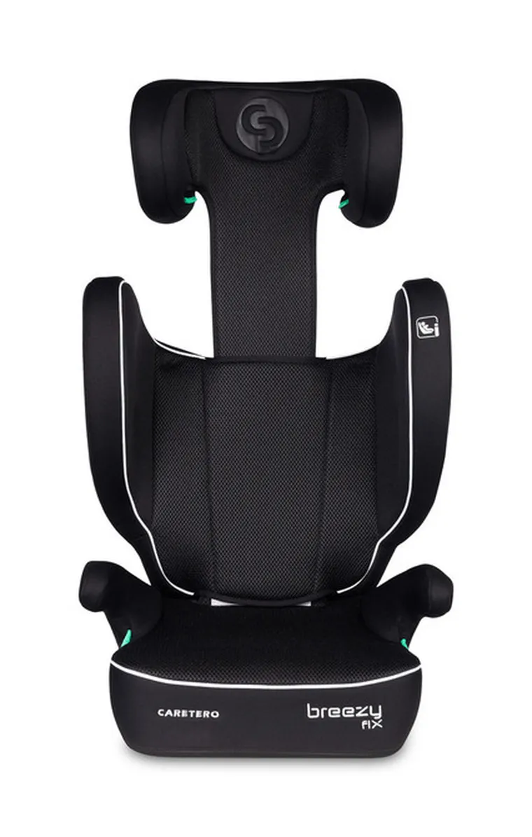 Caretero, Breezy Fix, fotelik samochodowy 2w1, podstawka, fix black, 100-150 cm