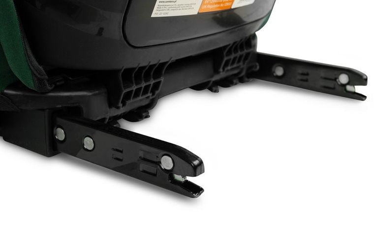 Caretero, Nimbus I-Size, fotelik samochodowy, podstawka, Dark Green, 15-36 kg