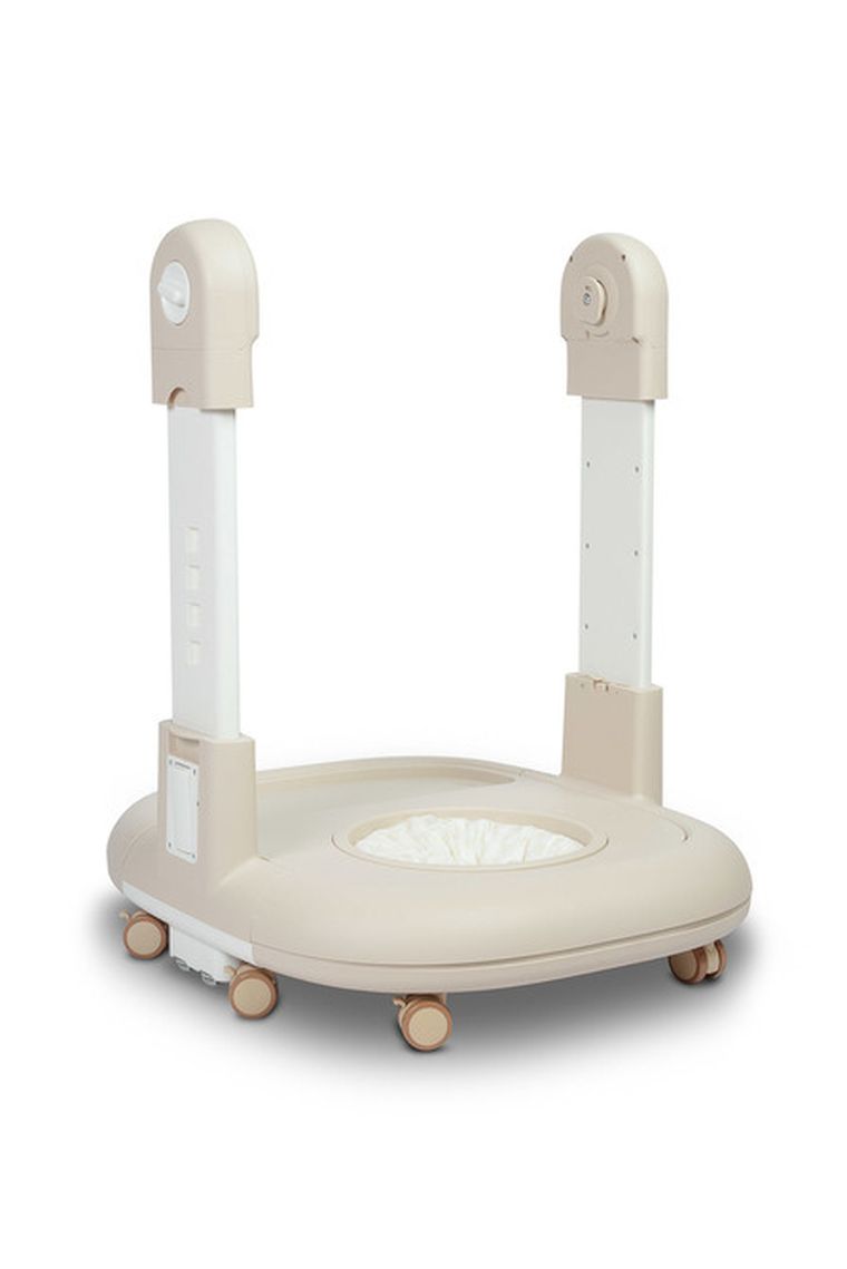 Caretero, Sitron 3w1, krzesełko do karmienia z funkcją huśtawki i chodzika, beige