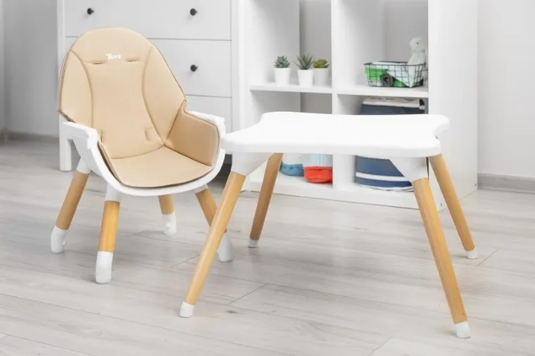 Caretero, Tuva, krzesełko do karmienia, beżowe