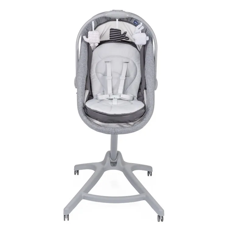 Chicco, Baby Hug Air 4in1, wielofunkcyjne łóżeczko-krzesełko, Titanium
