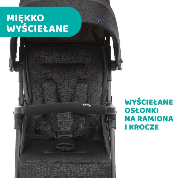 Chicco, Ohlalà 3, wózek spacerowy, Jet Black
