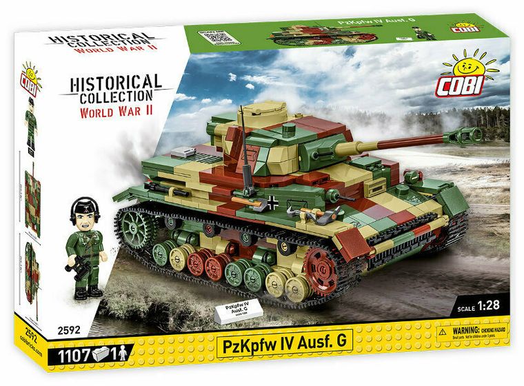 Cobi, Historical Collection WWII, PZKPFW IV Ausf.G, klocki, 1107 elementów