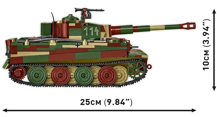 Cobi, Historical Collection WWII, Pz.Kpfw. VI Tiger Ausf. E, klocki, 870 elementów