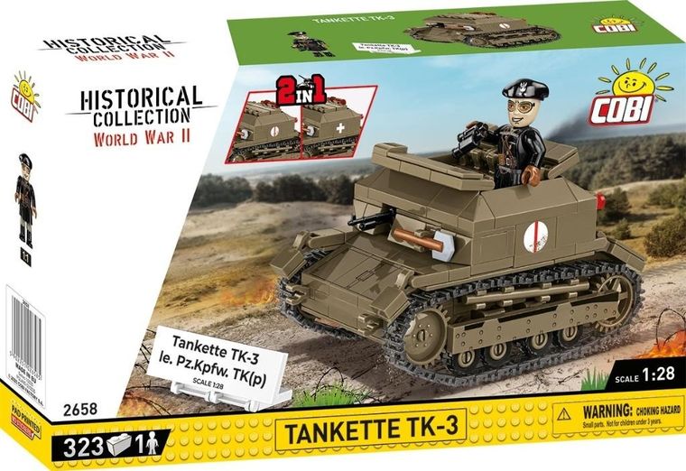 Cobi, Historical Collection WWII, Tankietka TK-3, klocki, 323 elementy