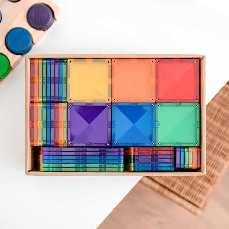 Connetix, Rainbow Creative Pack, klocki magnetyczne, 102 elementów