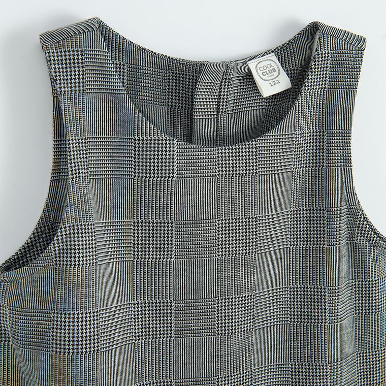 Cool Club, Komplet dziewczęcy, Bluzka z krótkim rękawem, Sukienka bez rękawów, mix