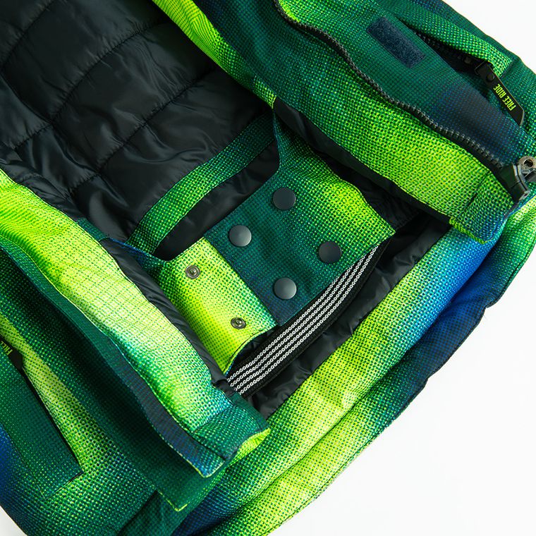 Cool Club, Wodoszczelna kurtka narciarska chłopięca z kapturem, ocieplana, zielona