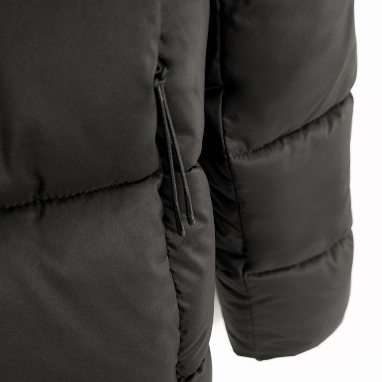 Czarna ocieplana kurtka z kapturem NOWEAR