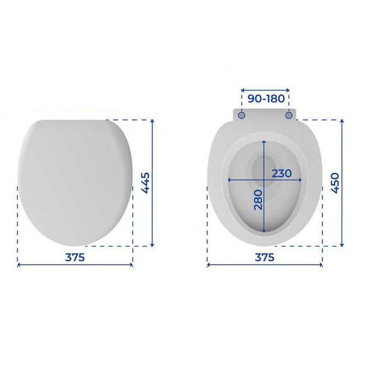 Deska sedesowa, Ottana granit, Duroplast, wolnoopadająca