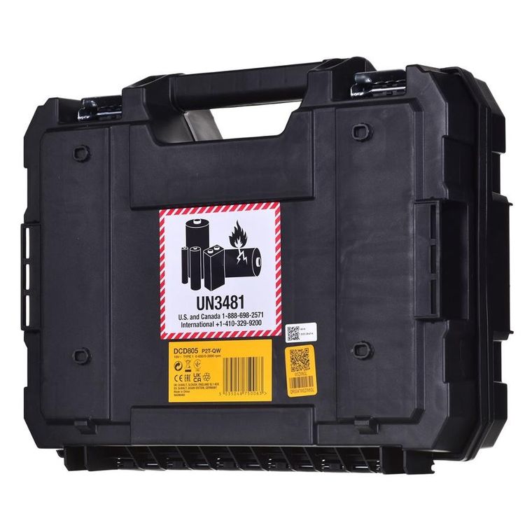 Dewalt, wiertarko-wkrętarka, 18V, 2-5Ah, BL TSTAK DCD805P2T